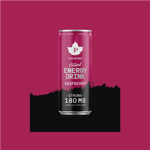 Natural Energy Drink STRONG 330 ml raspberry