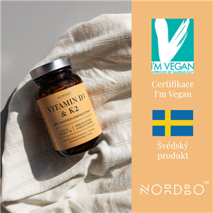 Vitamin D3 4000IU a K2 100μg 90 kapslí