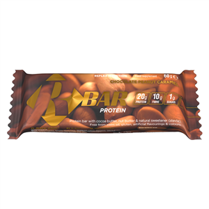 R-Bar Protein 60g čokoláda-oříšek s karamelem (Proteinová tyčinka)