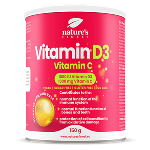 Vitamin D3 1000iu + Vitamin C 1000mg 150g