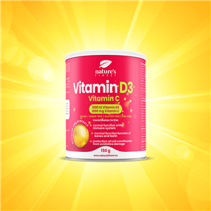 Vitamin D3 1000iu + Vitamin C 1000mg 150g