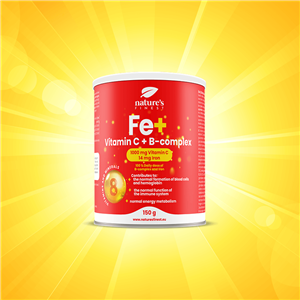 Iron + Vitamin C + B-Complex 150g (Železo + Vitamín C + B-komplex)