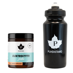 Electrolyte Powder 120g mango orange (Mango-Appelsiini) + láhev 500ml ZDARMA