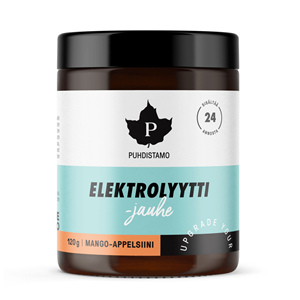 Electrolyte Powder 120g mango orange (Mango-Appelsiini) + láhev 500ml ZDARMA