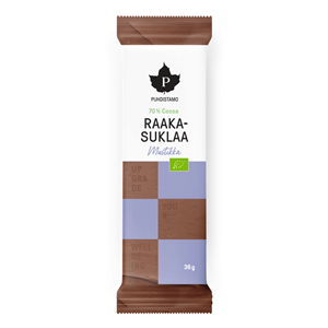 RAW Čokoláda BIO 36g borůvka 70% kakaa (Mustikka)