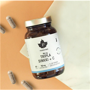 Triple Zinc 15mg + Vitamin C 120 kapslí