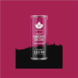 Natural Energy Drink STRONG 330ml raspberry