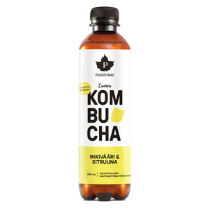 Kombucha BIO 400ml ginger lemon (Inkivääri-Sitruuna)