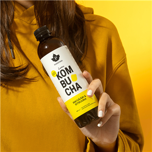 Kombucha BIO 400 ml ginger lemon (Inkivääri-Sitruuna)