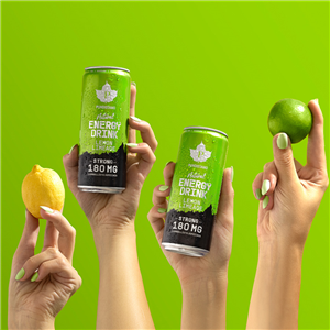 Natural Energy Drink STRONG 330ml lemon