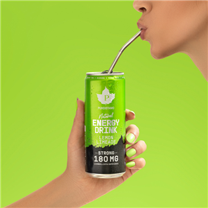 Natural Energy Drink STRONG 330ml lemon