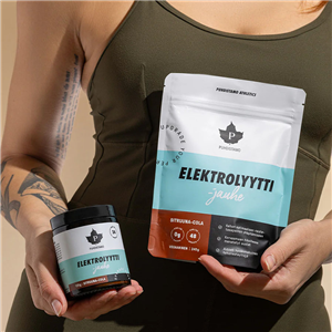 Electrolyte Powder 240g lemon cola (Sitruuna cola) + láhev 500ml ZDARMA