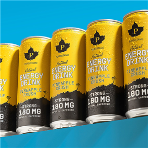 Natural Energy Drink STRONG 330ml pineapple crush