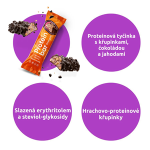 Protein Bar 50g choco strawberry