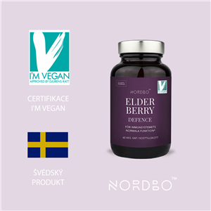 Elderberry Defence 60 kapslí (Extrakt z černého bezu + vit. C + zinek)