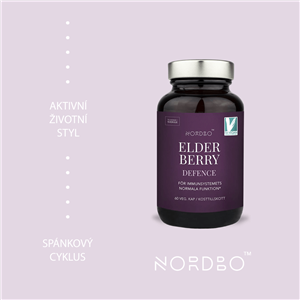 Elderberry Defence 60 kapslí (Extrakt z černého bezu + vit. C + zinek)