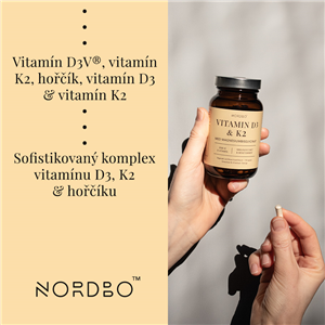 Vitamin D3 a K2 180 kapslí