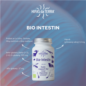 Bio-Intestin 60 kapslí (Hericium, Shiitake, Hlíva ústřičná a Hlíva máčková)