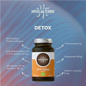 HIFAS-Detox 60 kapslí Bio (Maitake a Polyporus)