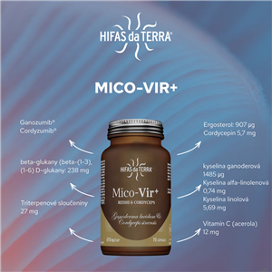 Mico-Vir+ 70 kapslí (Reishi a Cordyceps)