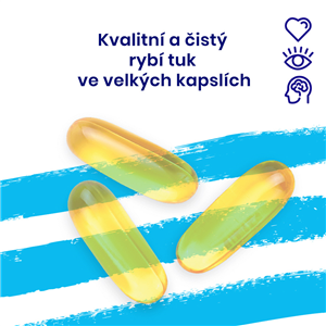 Omega 3 60 kapslí (250mg DHA & 400mg EPA) původ Aljaška