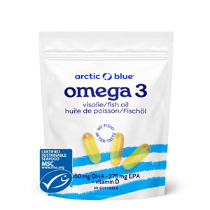 Omega 3 30 kapslí (550mg DHA, 275mg EPA & Vitamin D 400IU) původ Aljaška