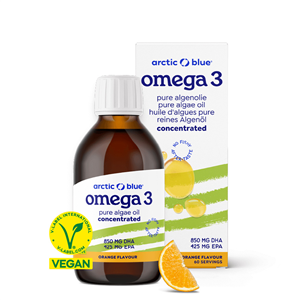 Vegan Omega 3 Algae 150ml Concentrated (850mg DHA, 425mg EPA, 75mg DPA)