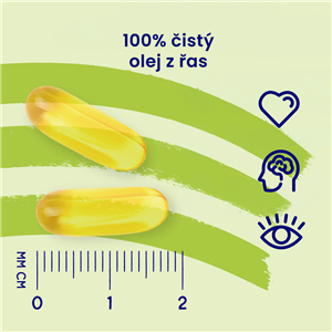 Vegan Omega 3 Algae 30 kapslí (375mg DHA, 125mg EPA)