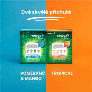 Revive Active 7 sáčků pomeranč mango (Energie, imunita, únava, srdce)