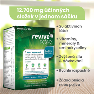 Revive Active 7 sáčků pomeranč mango (Energie, imunita, únava, srdce)