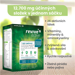 Revive Active 30 sáčků pomeranč mango (Energie, imunita, únava, srdce)