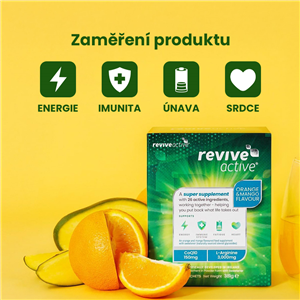 Revive Active 30 sáčků tropical (Energie, imunita, únava, srdce)
