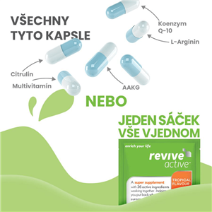 Revive Active 30 sáčků tropical (Energie, imunita, únava, srdce)