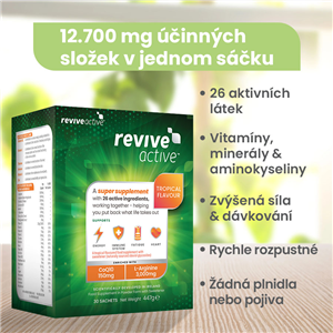 Revive Active 30 sáčků tropical (Energie, imunita, únava, srdce)