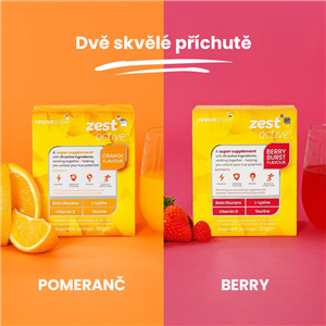 Zest Active 7 sáčků berry (ovoce) (Energie, imunita, mozek, funkce svalů)