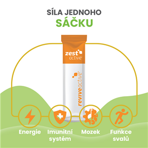 Zest Active 7 sáčků pomeranč (Energie, imunita, mozek, funkce svalů)
