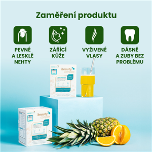 Beauty Complex 30 sáčků pomeranč ananas (Pokožka, vlasy, nehty, dásně)