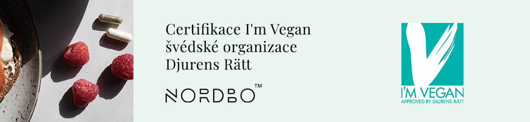 Certifikát I´m Vegan garantuje, že produkt je 100% rostlinného původu.