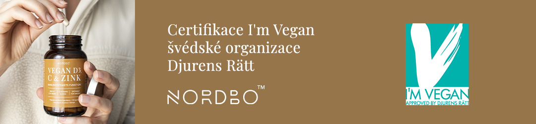 Certifikát I´m Vegan garantuje, že produkt je 100% rostlinného původu.