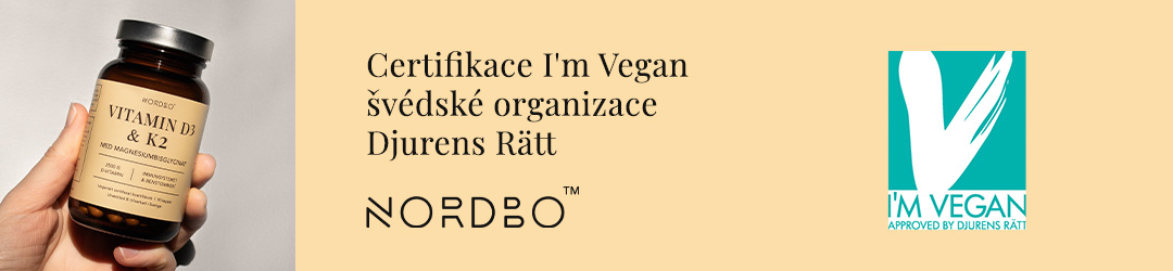 Certifikát I´m Vegan garantuje, že produkt je 100% rostlinného původu.