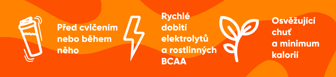 Active Water vhodný před cvičením nebo během něho. Rychlé dobití elektrolytů a rostlinných BCAA. Osvěžující chuť.