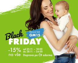 Black Friday! -15 % na vše + DOPRAVA ZDARMA