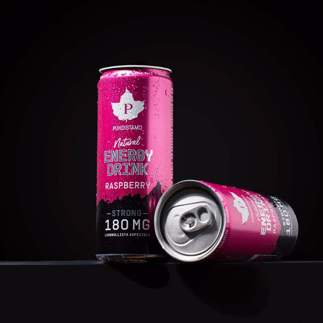 100% přírodní energy drink se 180 mg kofeinu