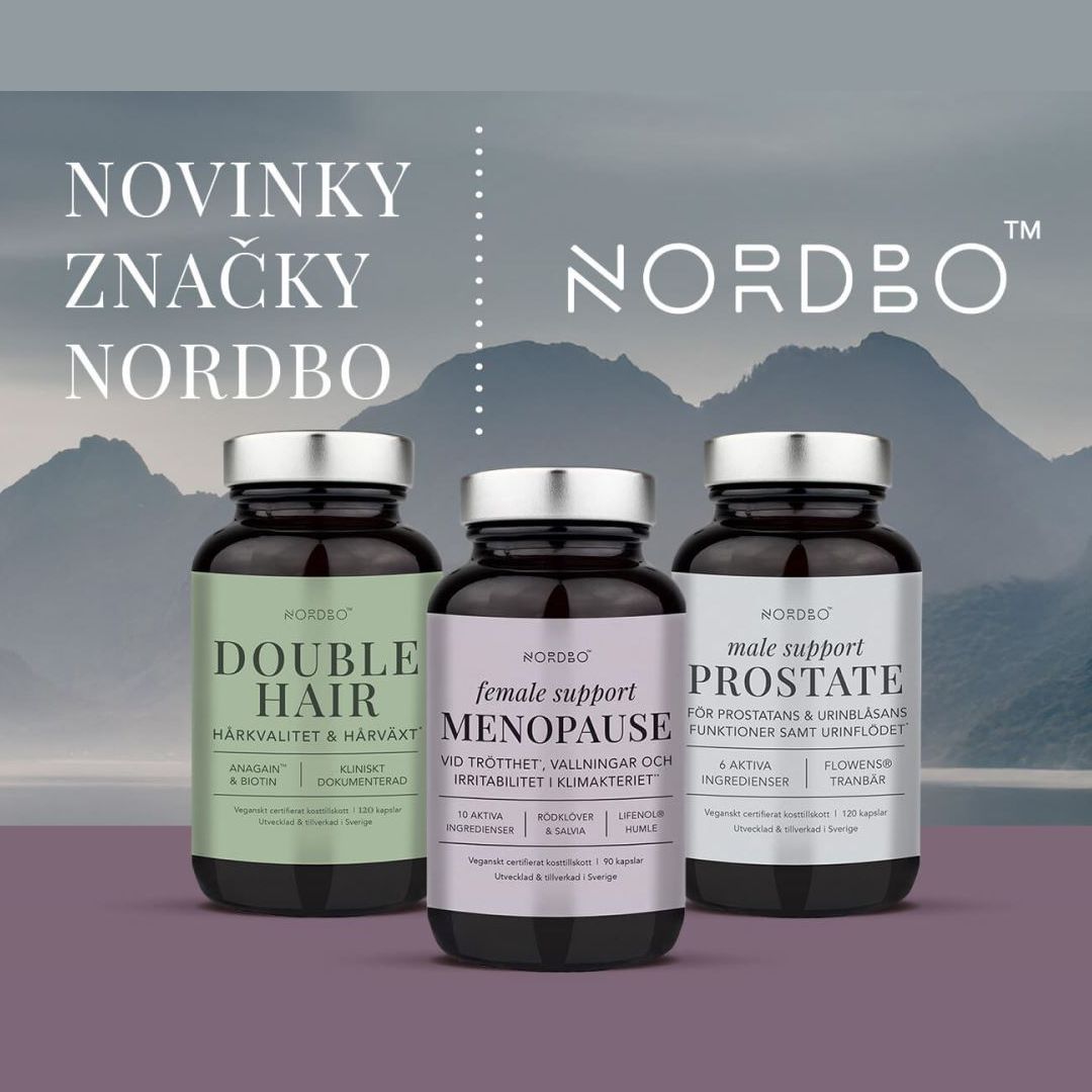 Novinky značky Nordbo - pro vlasy, prostatu a menopauzu